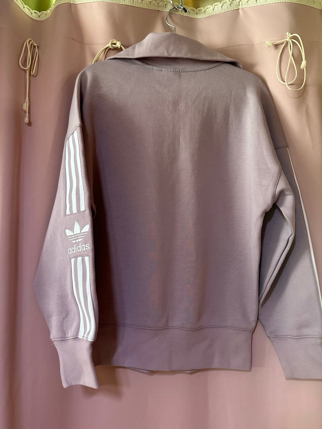 아디다스 파이어버드 반집업 아디다스 불꽃 퍼플 하프집업 아디 맨투맨 상품이미지3