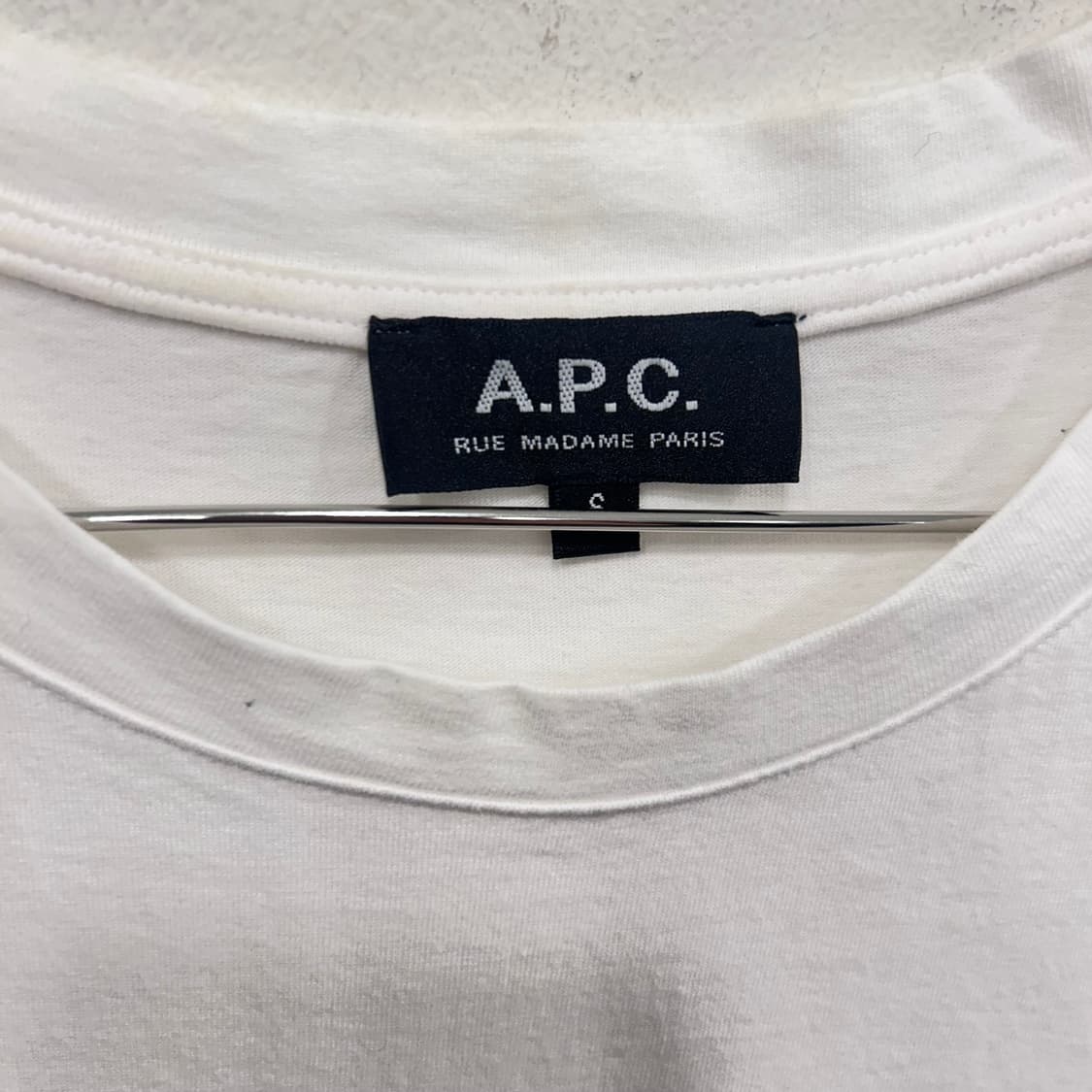 A.P.C 아페쎄 재팬 코튼 라운드 반팔티 상품이미지3