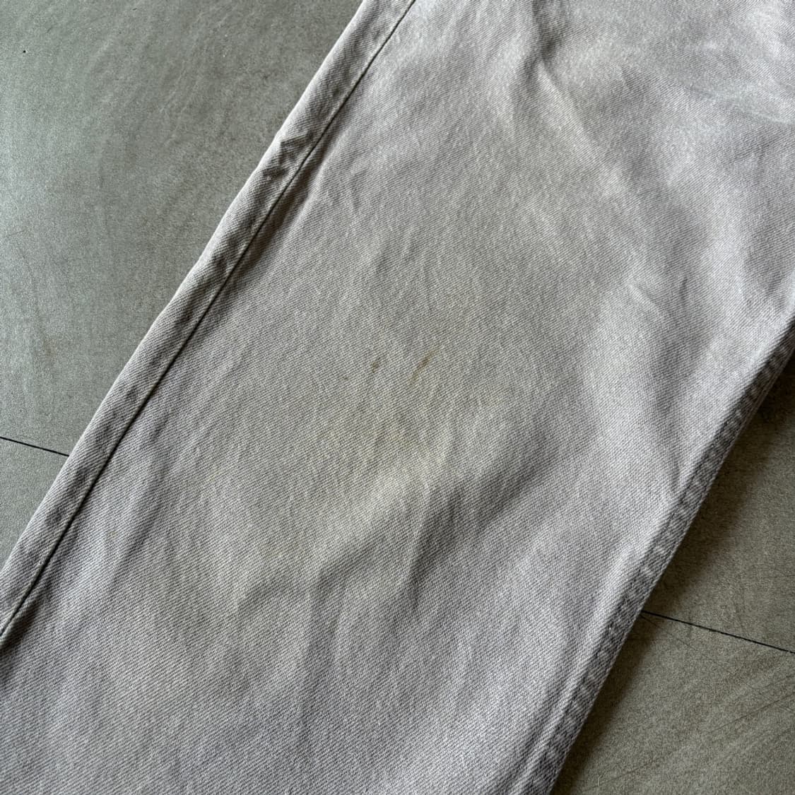 95년 미국 생산 리바이스 550 데님 오렌지탭 그레이 팬츠 상품이미지4