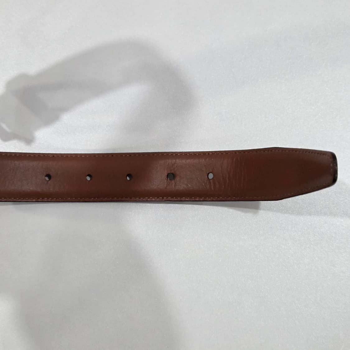 브룩스브라더스 레더 벨트 브라운 32/80  상품이미지5