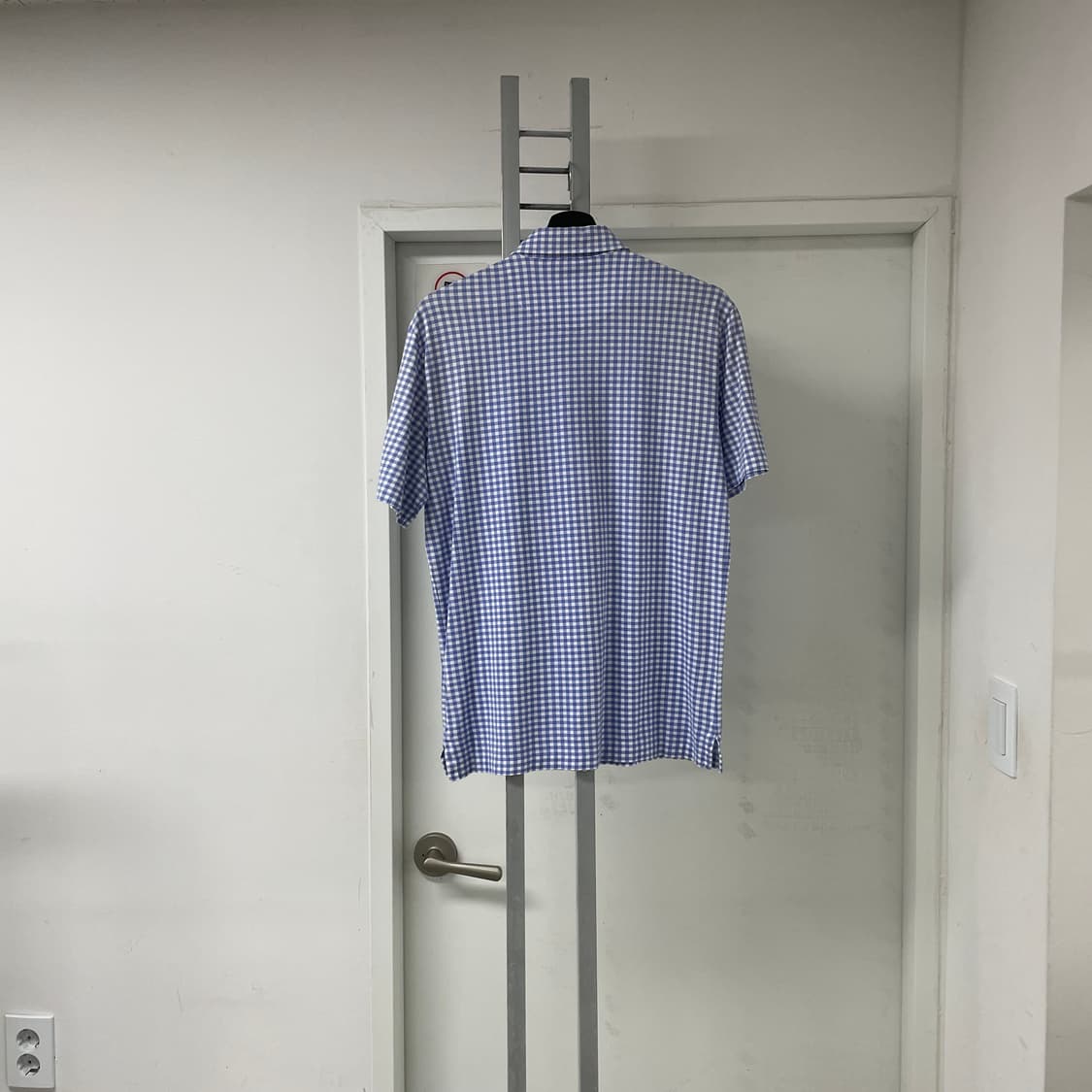 폴로 깅엄 체크 PK 반팔 카라티 M 상품이미지5