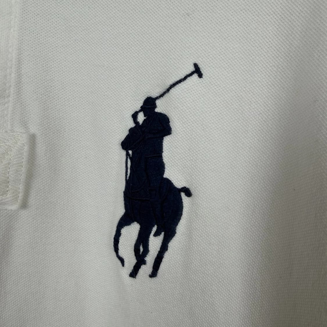 폴로 랄프로렌 빅포니 카라티 화이트 네이비 상품이미지4