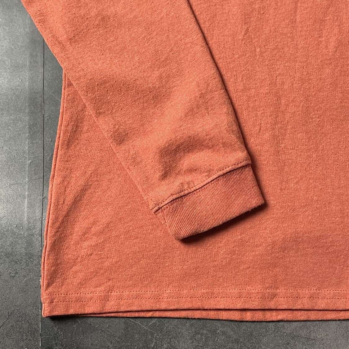 CARHARTT 칼하트 빈티지 오렌지코랄 코튼 긴팔 티셔츠 A00490 상품이미지4