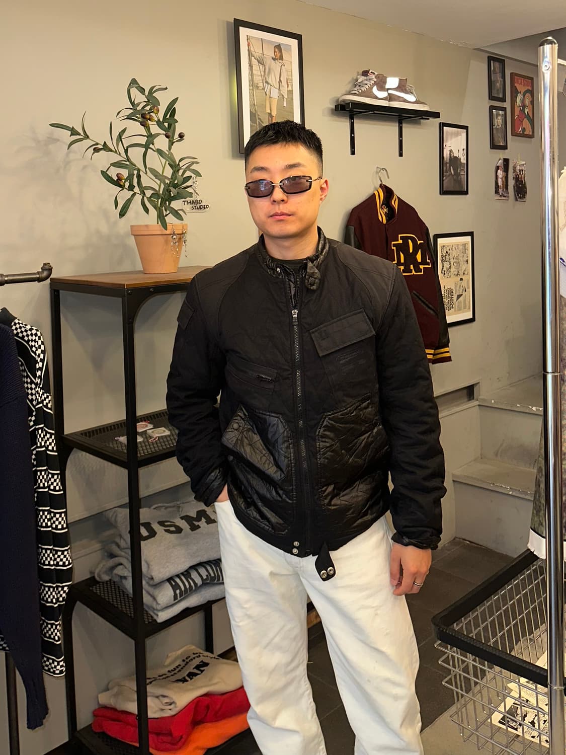 Diesel nylon/cotton multi quilted jacket 상품이미지2