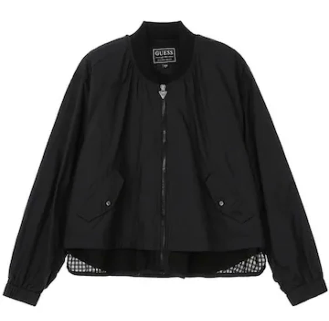 게스 톤톤 배색 봄버 s사이즈 상품이미지1