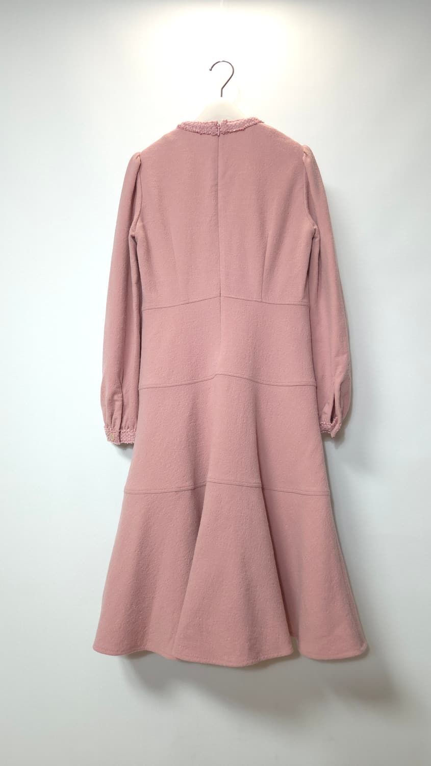 듀엘 자카드 핑크 플레어 원피스 55 사이즈 (미착용택제품) 상품이미지5