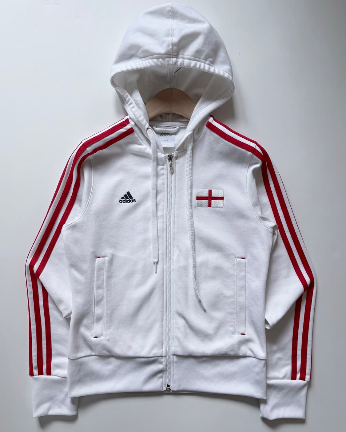 Adidas 아디다스 잉글랜드 화이트레드 후드트랙탑 상품이미지3