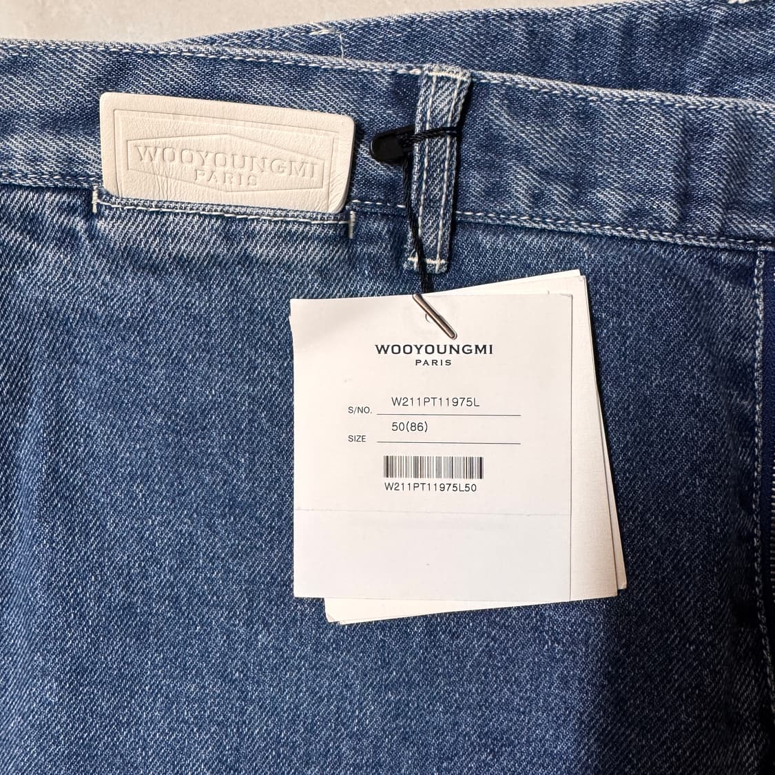 우영미 절개 데님 50사이즈 (약 32) 상품이미지9