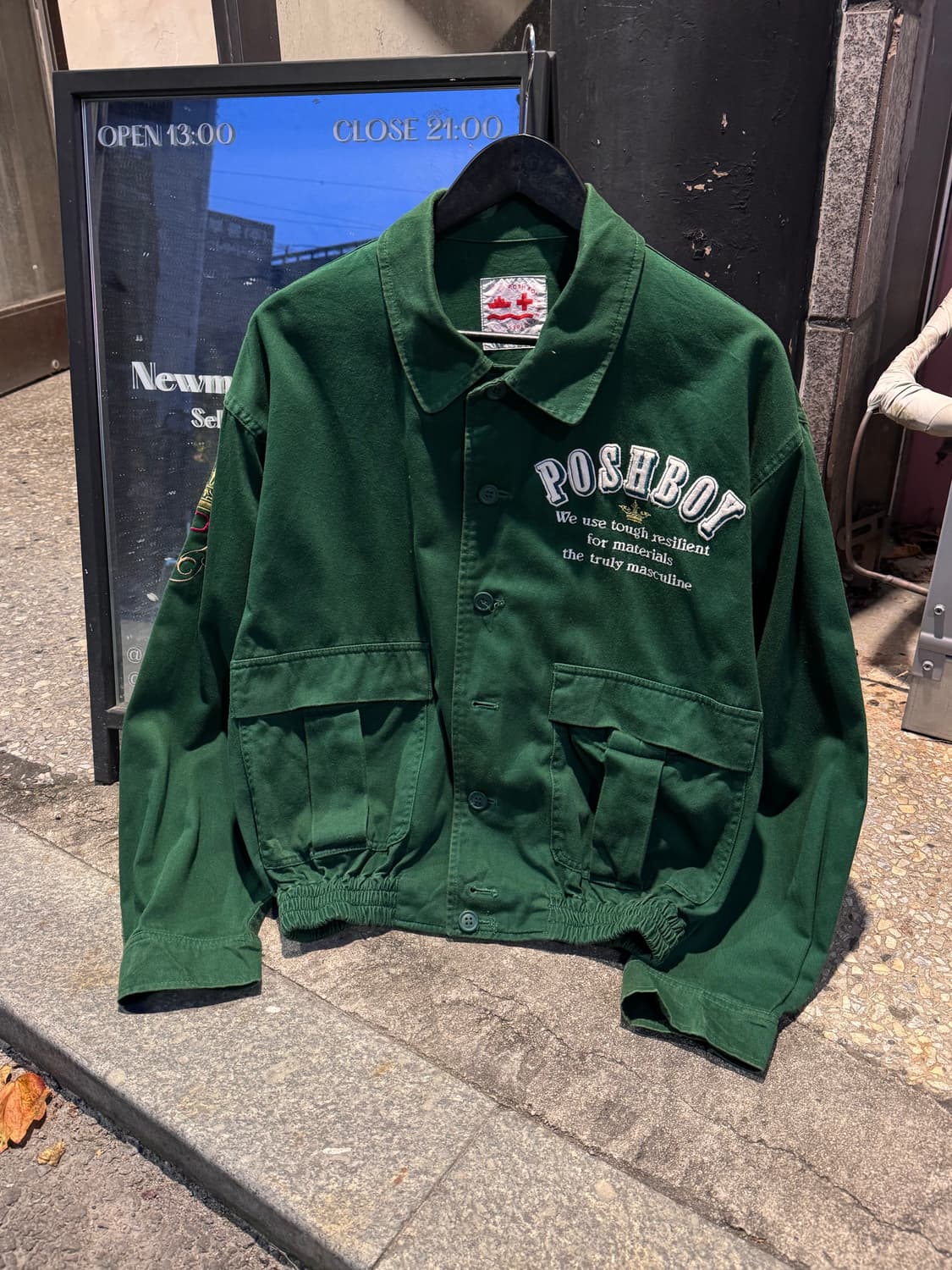 90s POSHBOY 자수 봄버자켓 상품이미지2