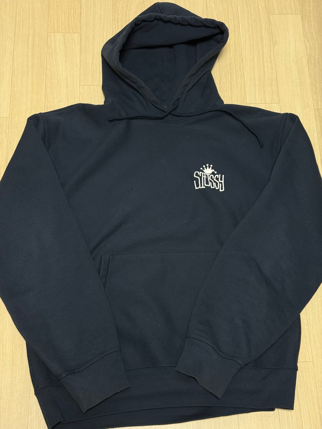 스투시 크라운 인터내셔널 후드 네이비 XL 상품이미지1