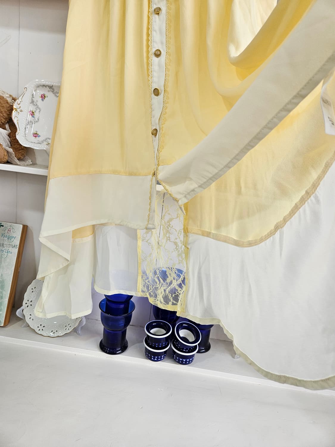 엑시즈팜(axes femme) 레몬옐로 레이스 쉬폰 원피스 상품이미지8