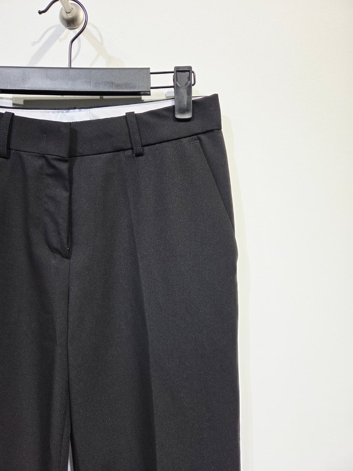 몽돌 MONGDOL 와이드 슬랙스 검정_S 상품이미지4