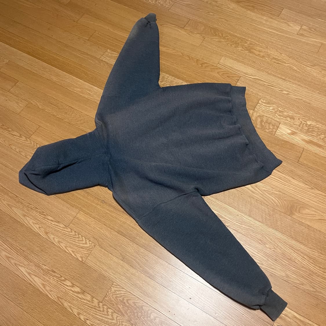 [XL] 90s 빈티지 러셀 썬페이드 그레이 후드티 상품이미지3