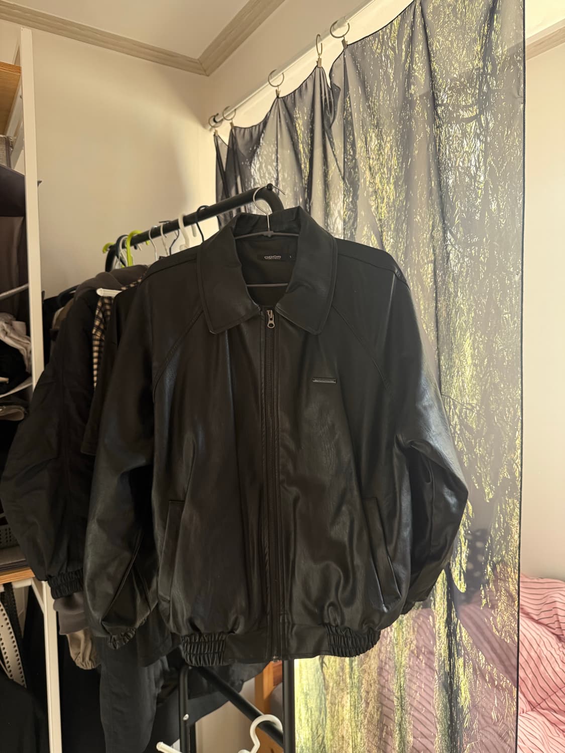 ODOR 오도어 블랙 레더 자켓 상품이미지3