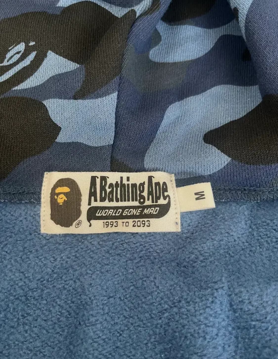 베이프 샤크 후드집업 블루 상품이미지3