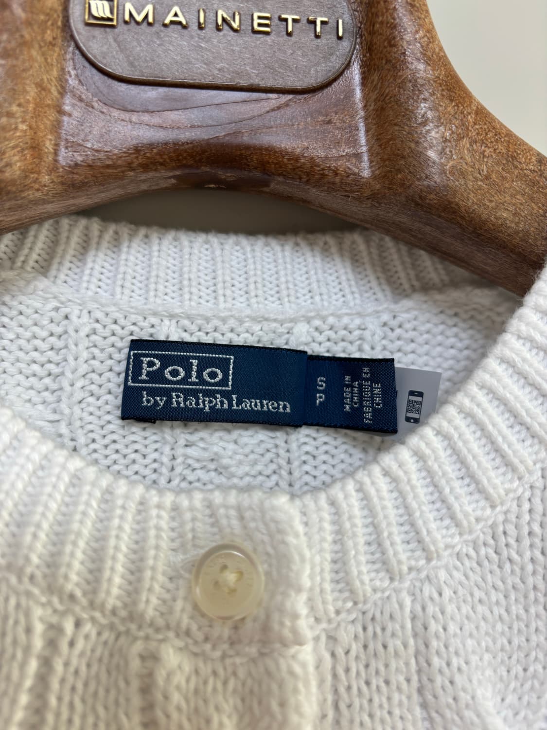 폴로 랄프로렌 케이블 니트 가디건 화이트 상품이미지2