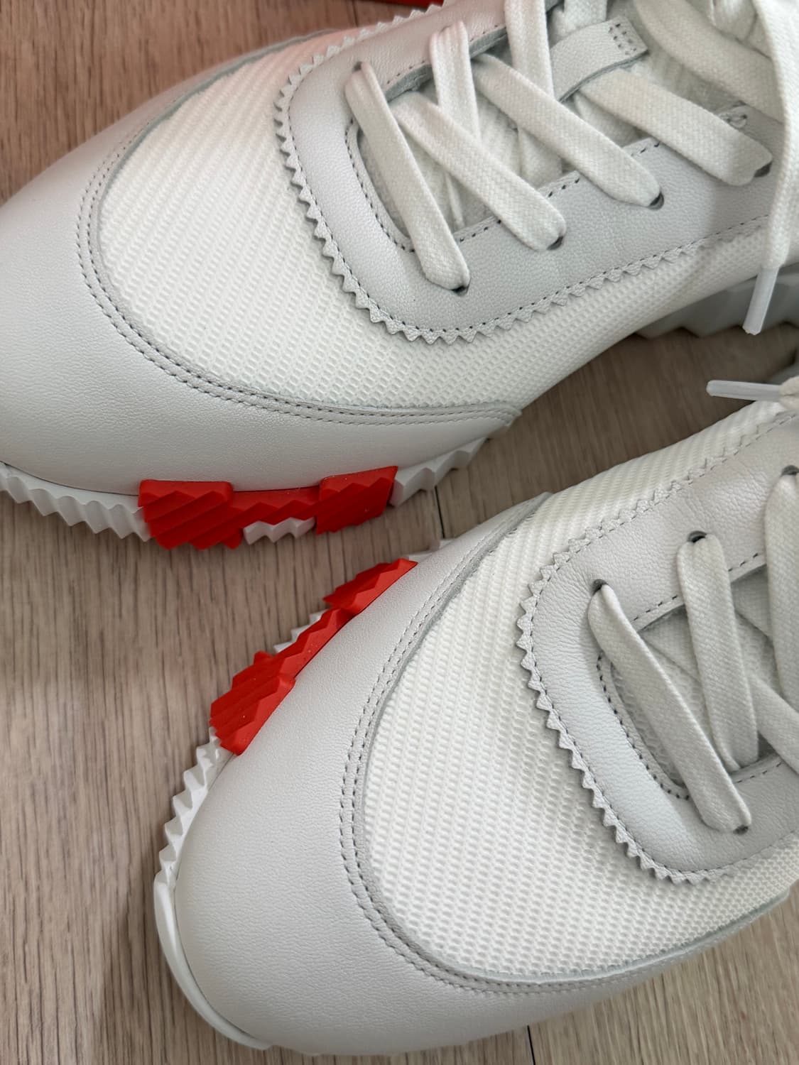 [새상품] 에르메스 바운싱 스니커즈 캔버스 스웨이드 고트스킨&블랑오랑쥬 상품이미지6