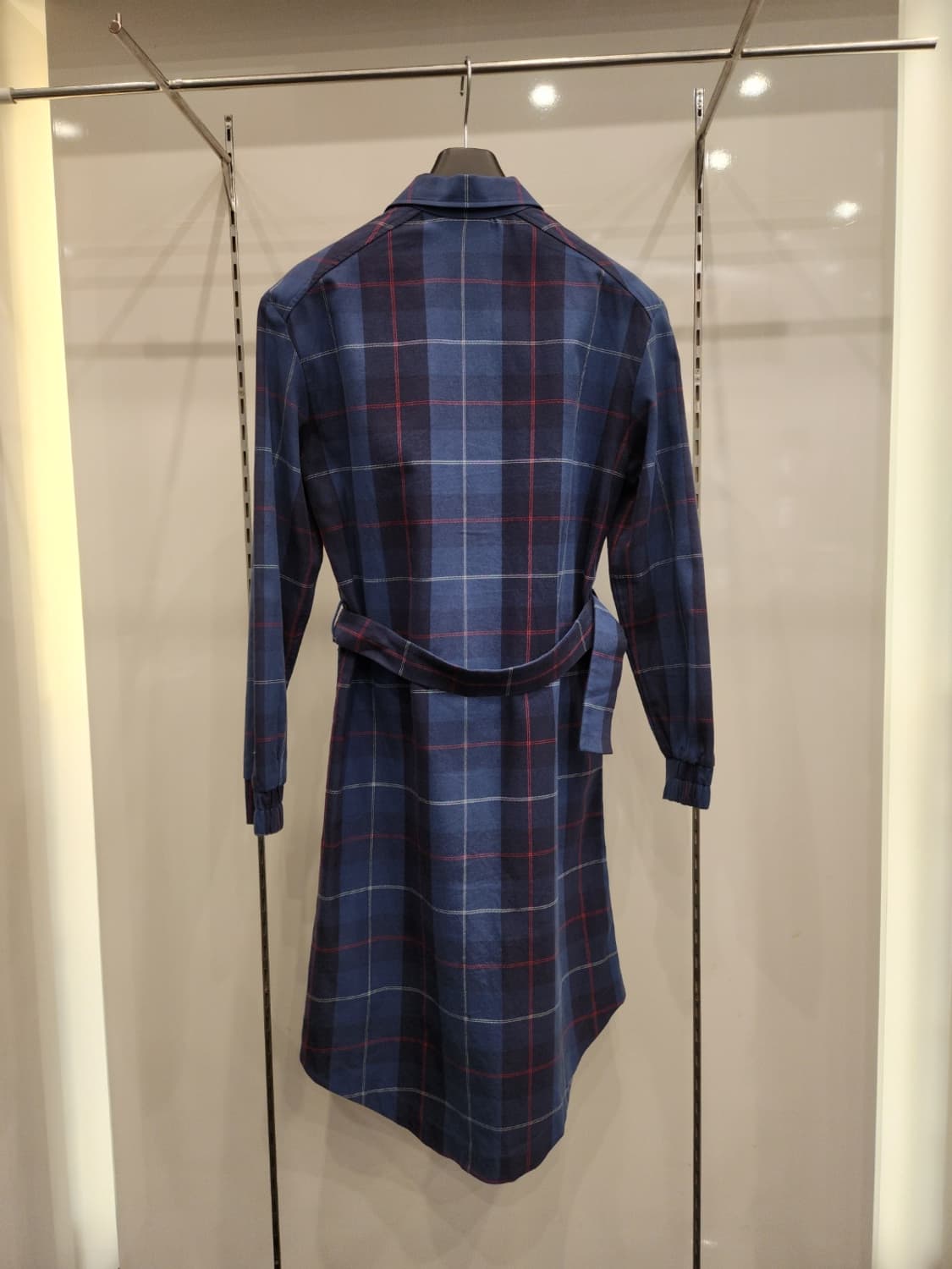 라코스테 프란넬 체크원피스34(A급) 상품이미지2