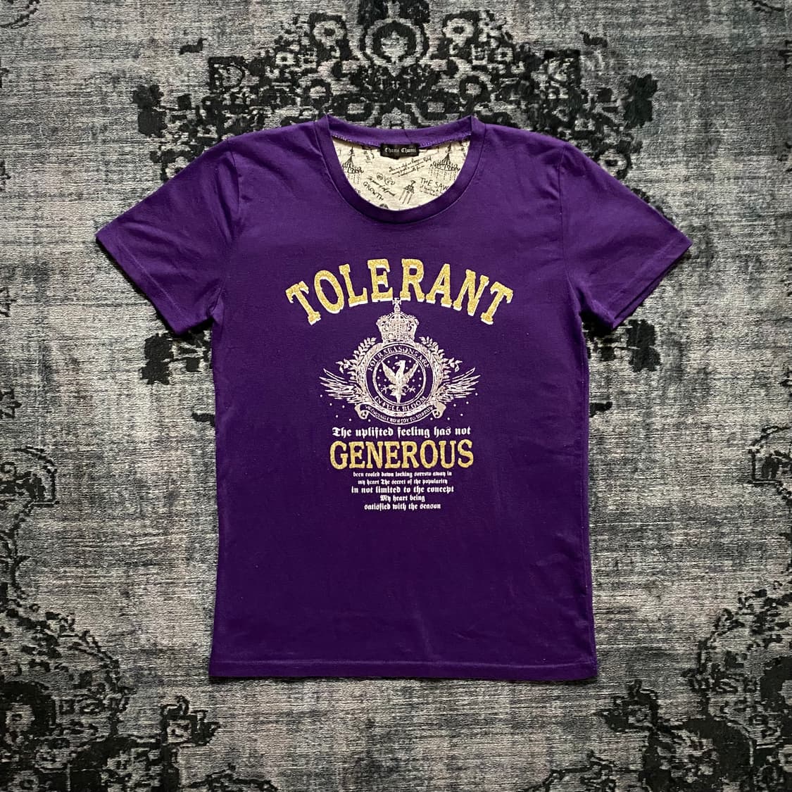 Purple Graphic Y2K T-Shirt 상품이미지1
