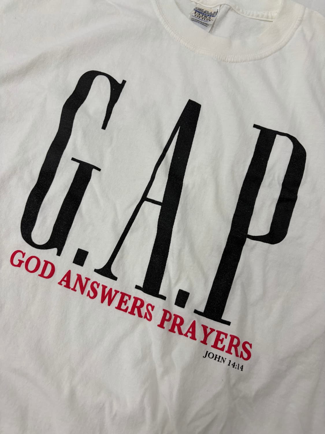 90s Gap Parody Tee (white) 상품이미지5