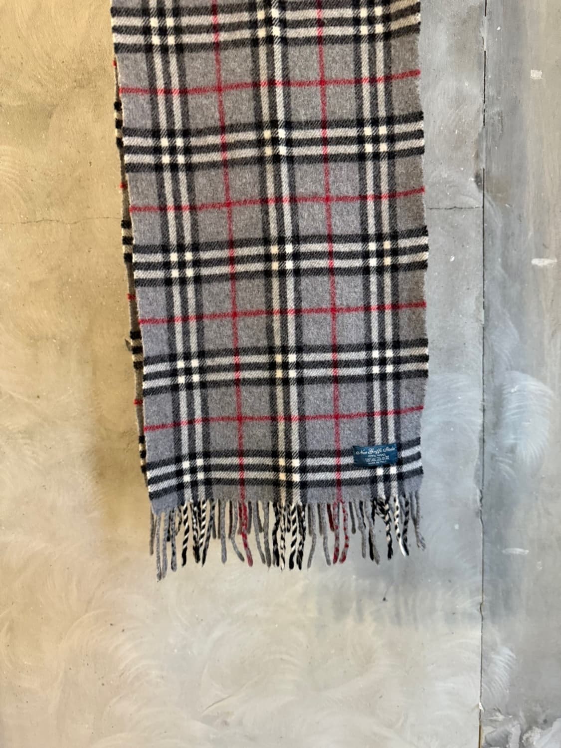 이태리 메이드 노바체크 램스울 머플러 상품이미지5