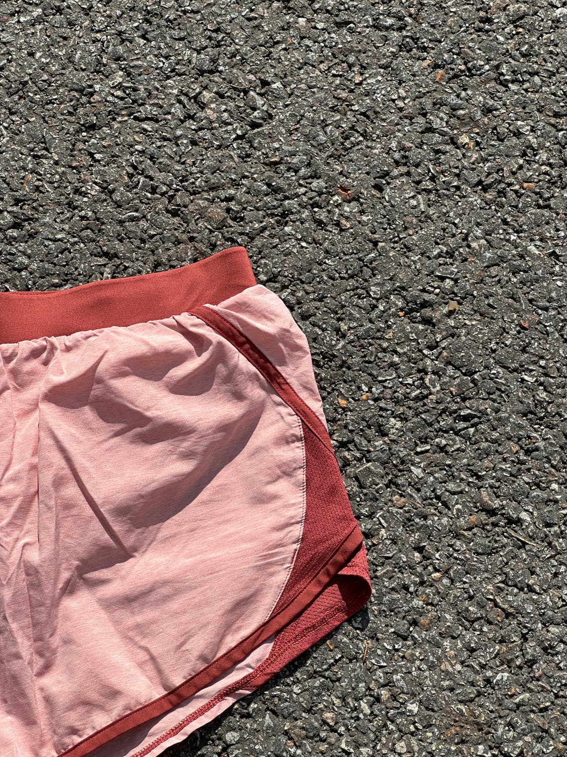 [M] 언더아머 여성 살구 브라운 러닝 쇼츠 반바지 상품이미지3