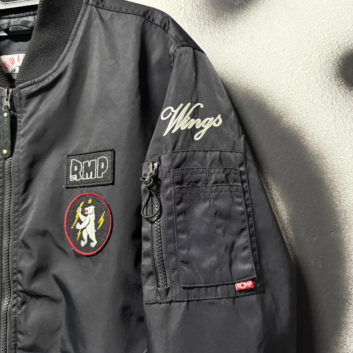 VTG 빈티지 멀티 패치 , 프린팅 봄버 자켓 상품이미지4