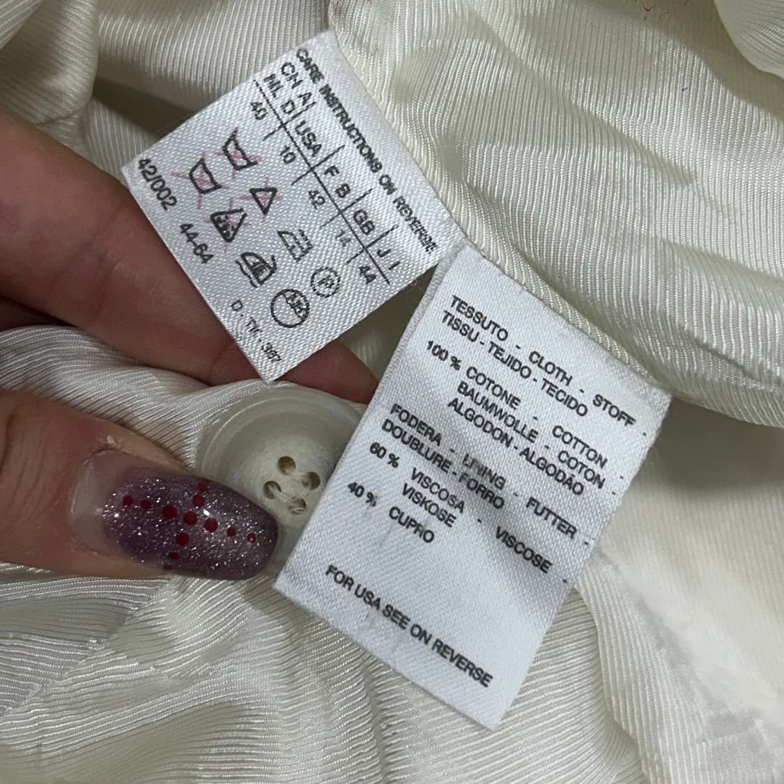 Maxmara 막스마라 코듀로이 아이보리 자켓   상품이미지6