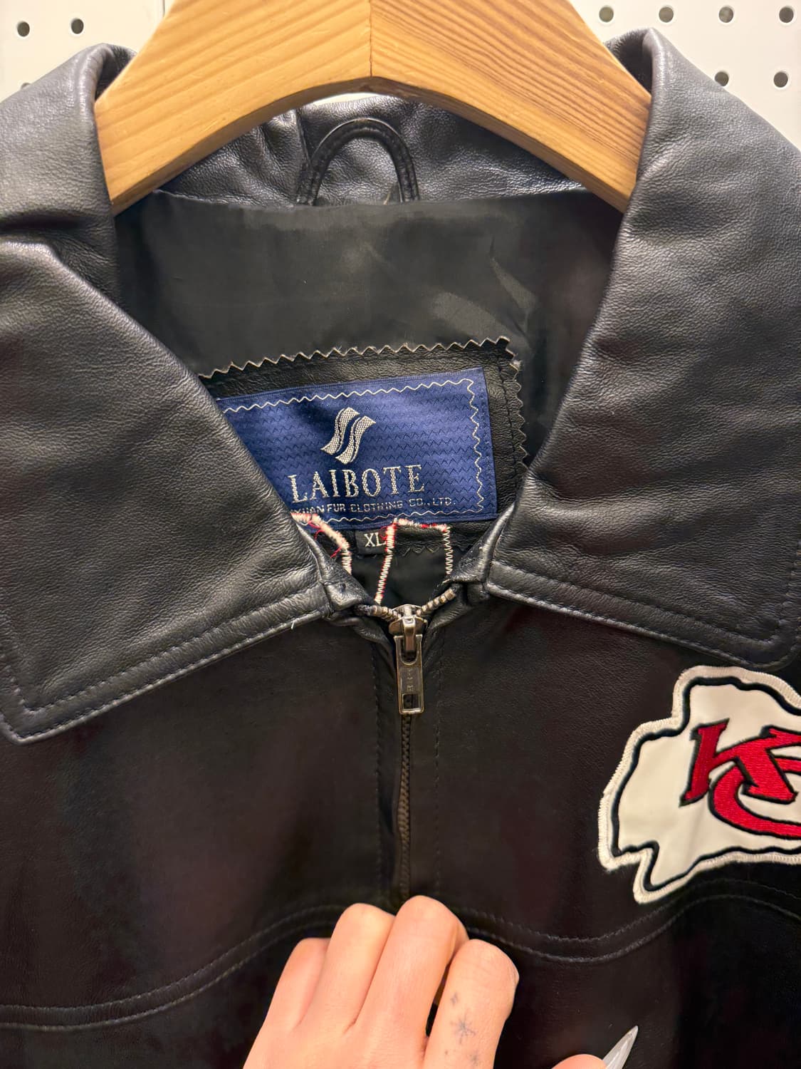 빈티지 캔사스 시티 리얼레더 자켓 U676 상품이미지5