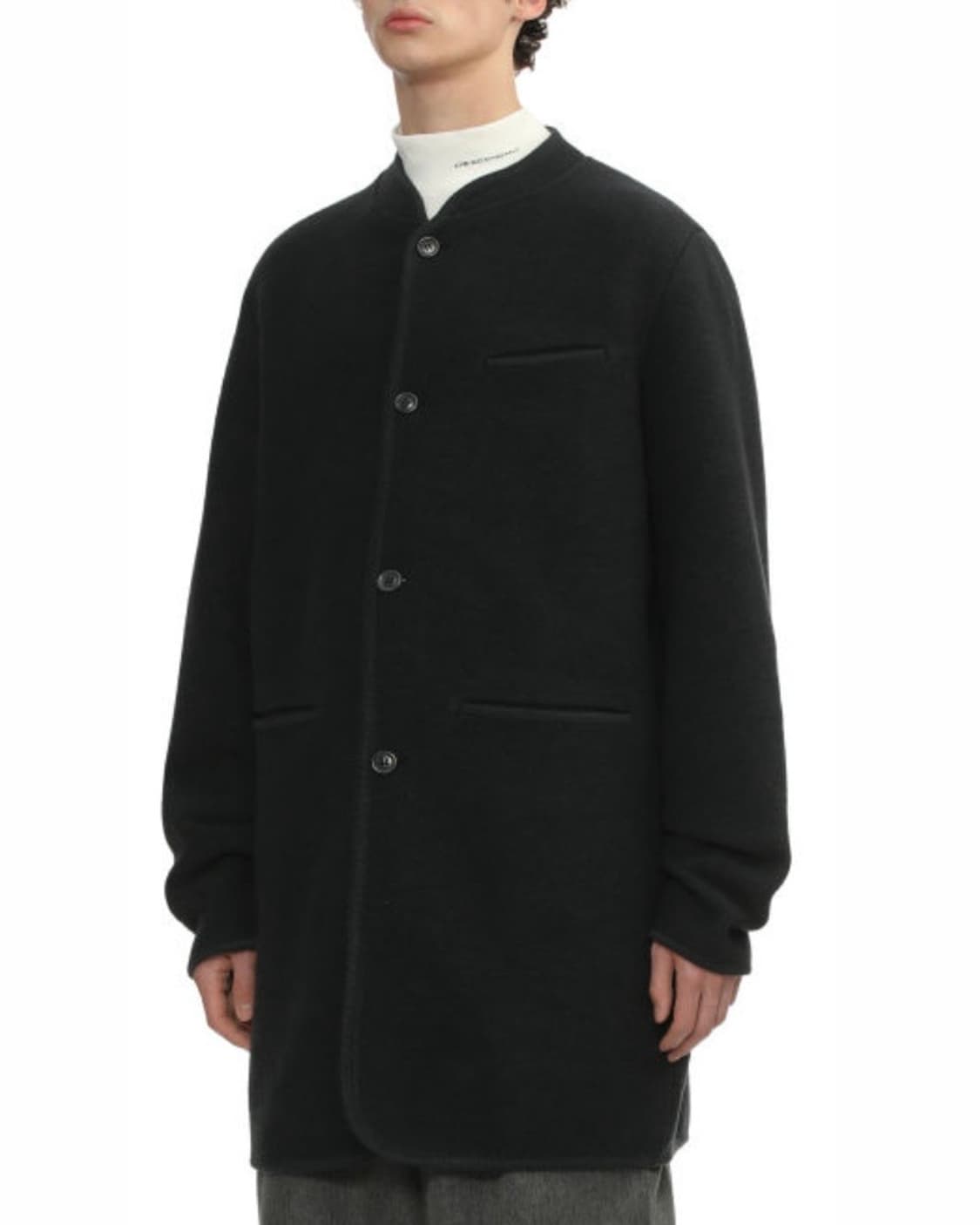 [M]리에르 25fw 워커 울 코트/블랙 상품이미지2