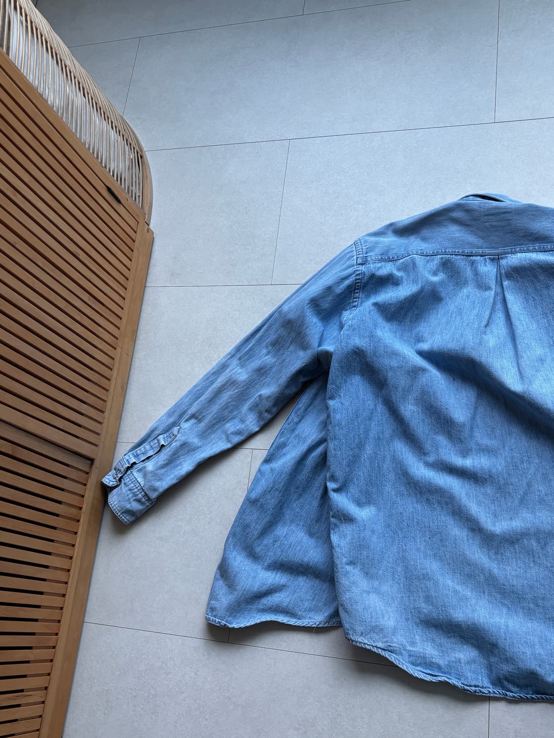 90s Marlboro Made in USA 데님 셔츠 상품이미지8