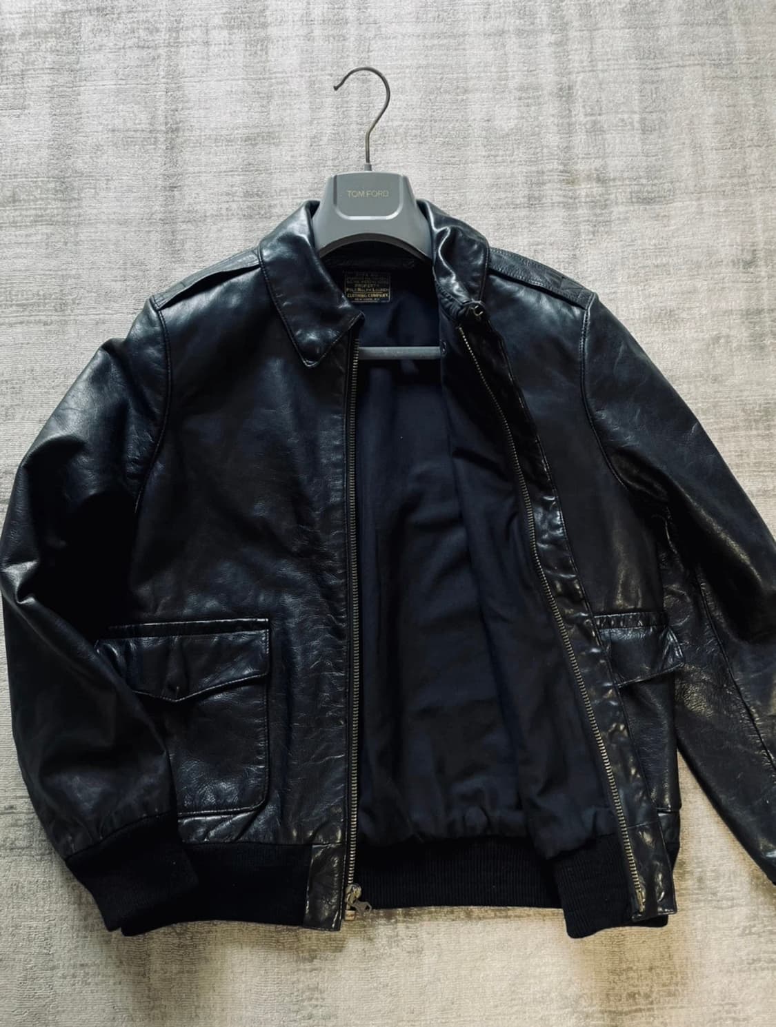 (네고가능)정품 폴로 랄프로렌 A-2 가죽자켓 상품이미지4