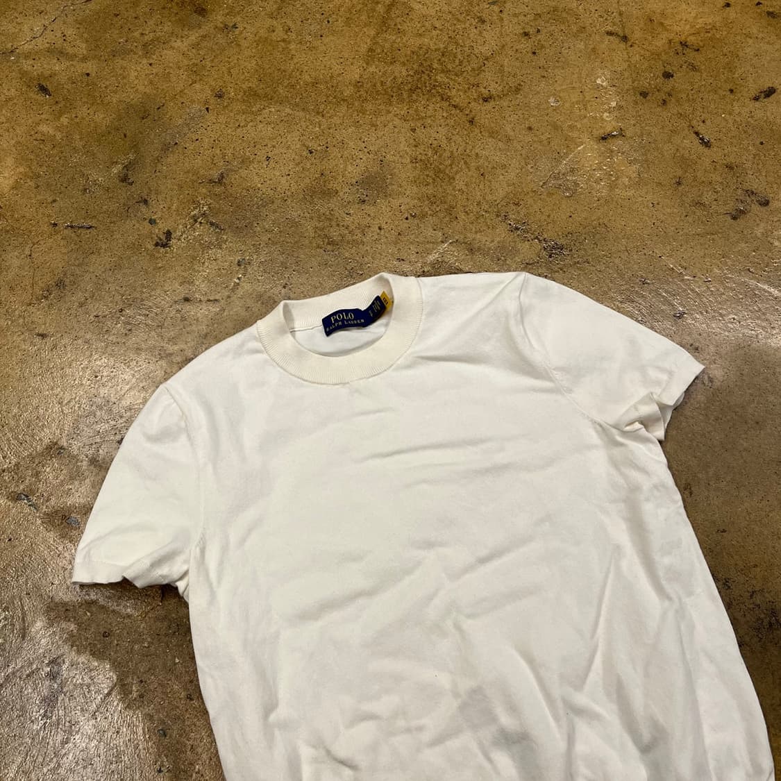 [정품/S] 폴로 랄프로렌 화이트 반팔 티셔츠 b16 상품이미지1