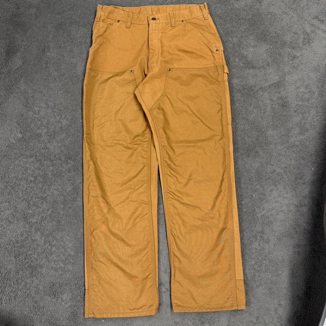 [정품/34x32] 칼하트 브라운 더블니 워크 팬츠 상품이미지1