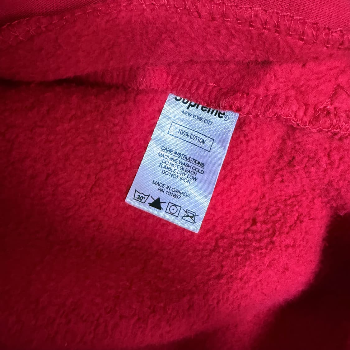 슈프림 투톤 하프집업 스웻셔츠 맨투맨 그린 레드 상품이미지6