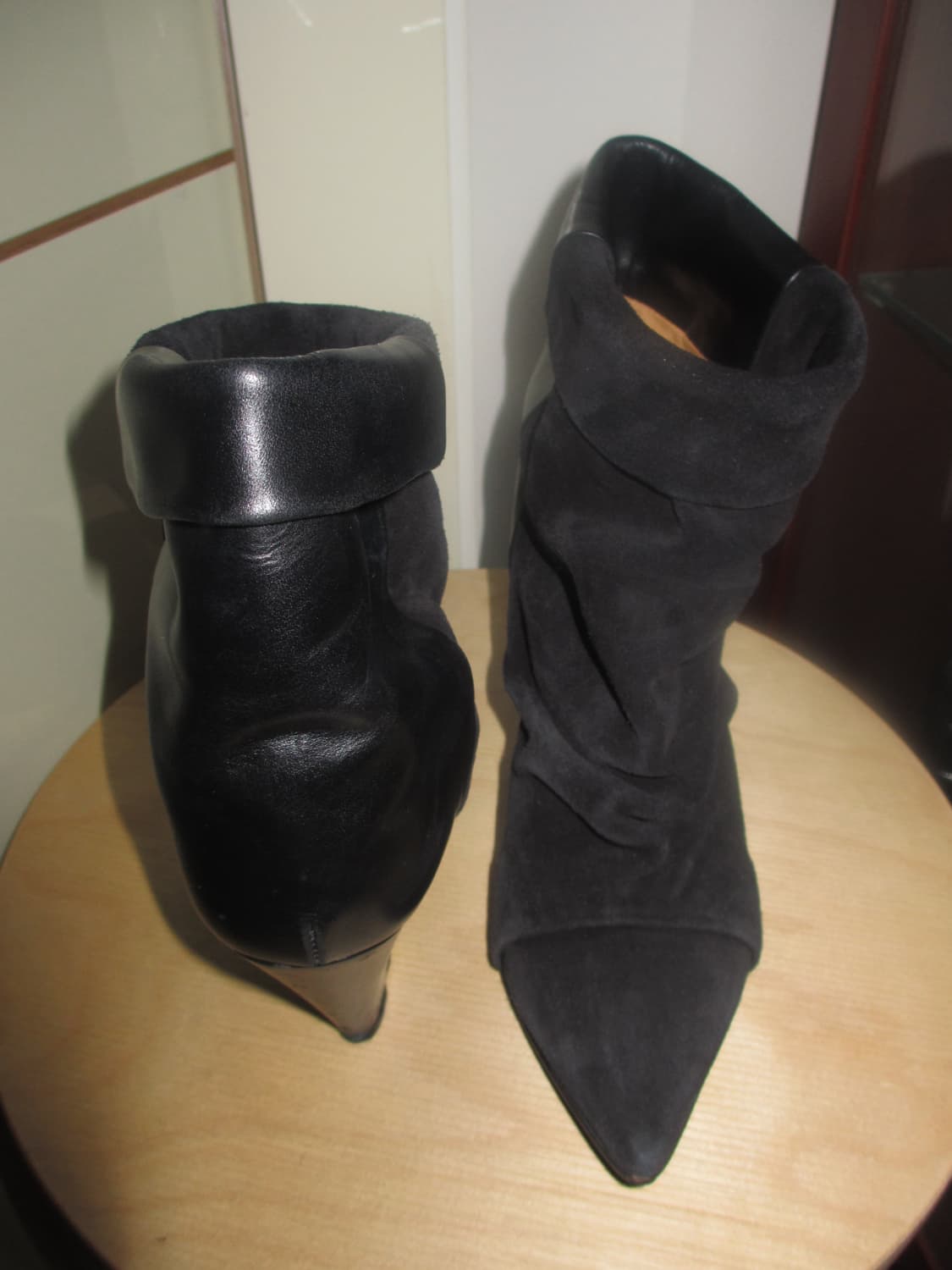 이자벨마랑 블랙 스웨이드 & 레더 부츠  상품이미지2