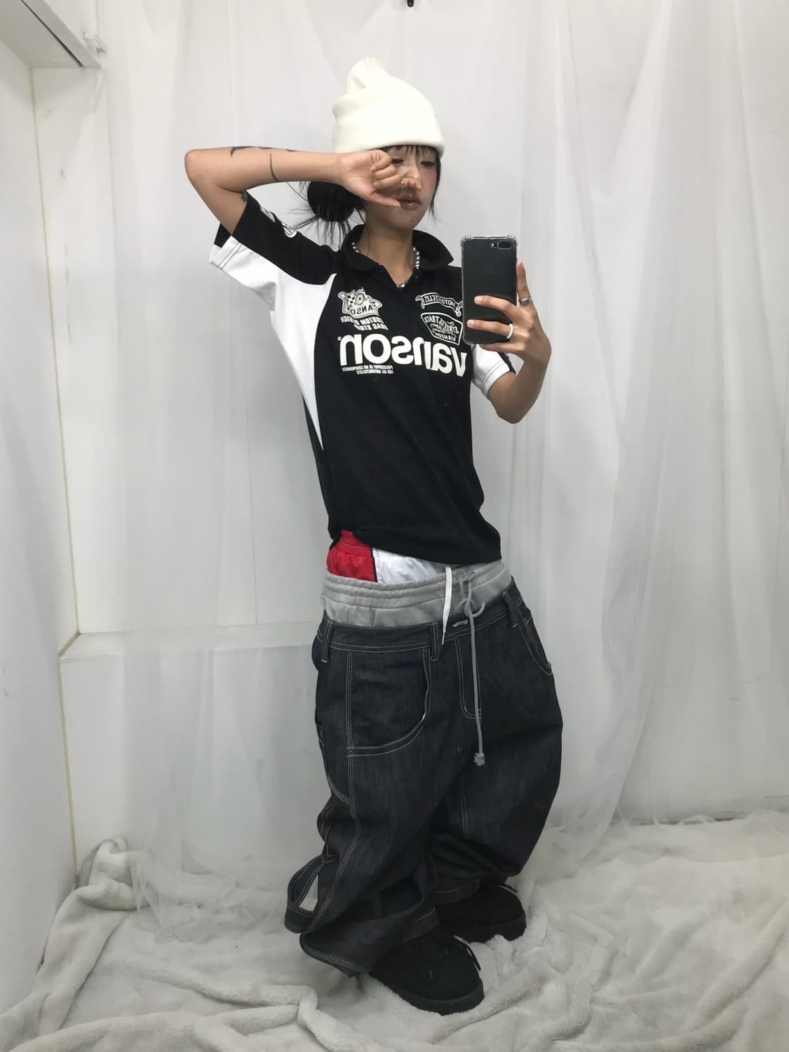 < Vanson Leathers Patch Logo PK T-shirt  상품이미지6