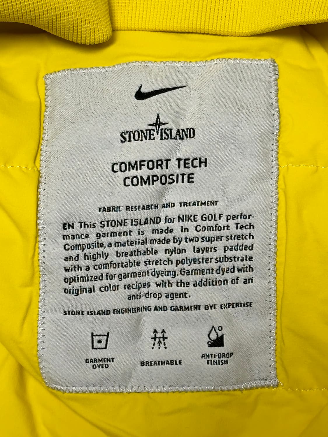 스톤아일랜드 x 나이키 골프 comfort tech M(100) 새상품 상품이미지2