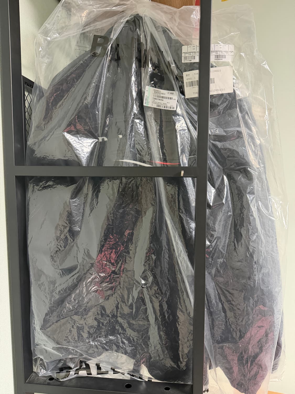 발렌시아가 개퍼 센서드로고 데님 흑청자켓1 새상품 상품이미지6