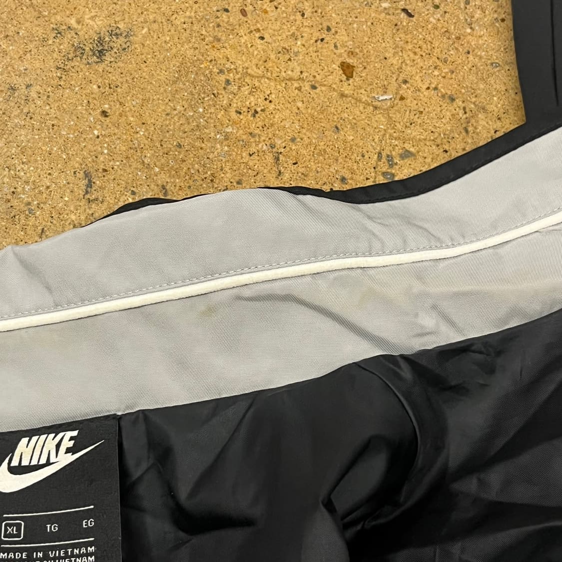 [정품/XL] 나이키 블랙 화이트 바람막이 자켓 b18 상품이미지8