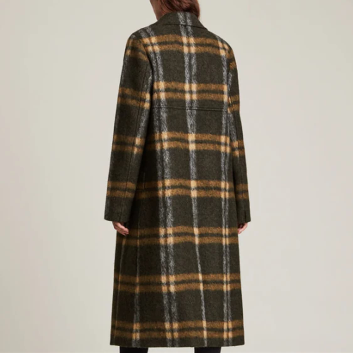 올세인츠 울 체크 롱 코트 여성 S 겨울 모직 사랑봉봉 상품이미지10