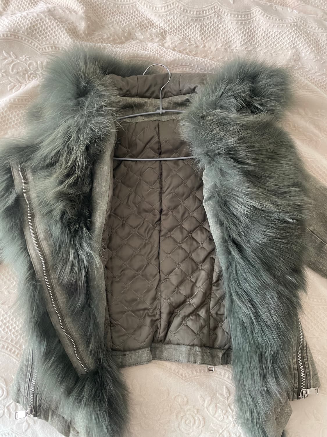 vintage fur denim hoodie jacket 상품이미지6