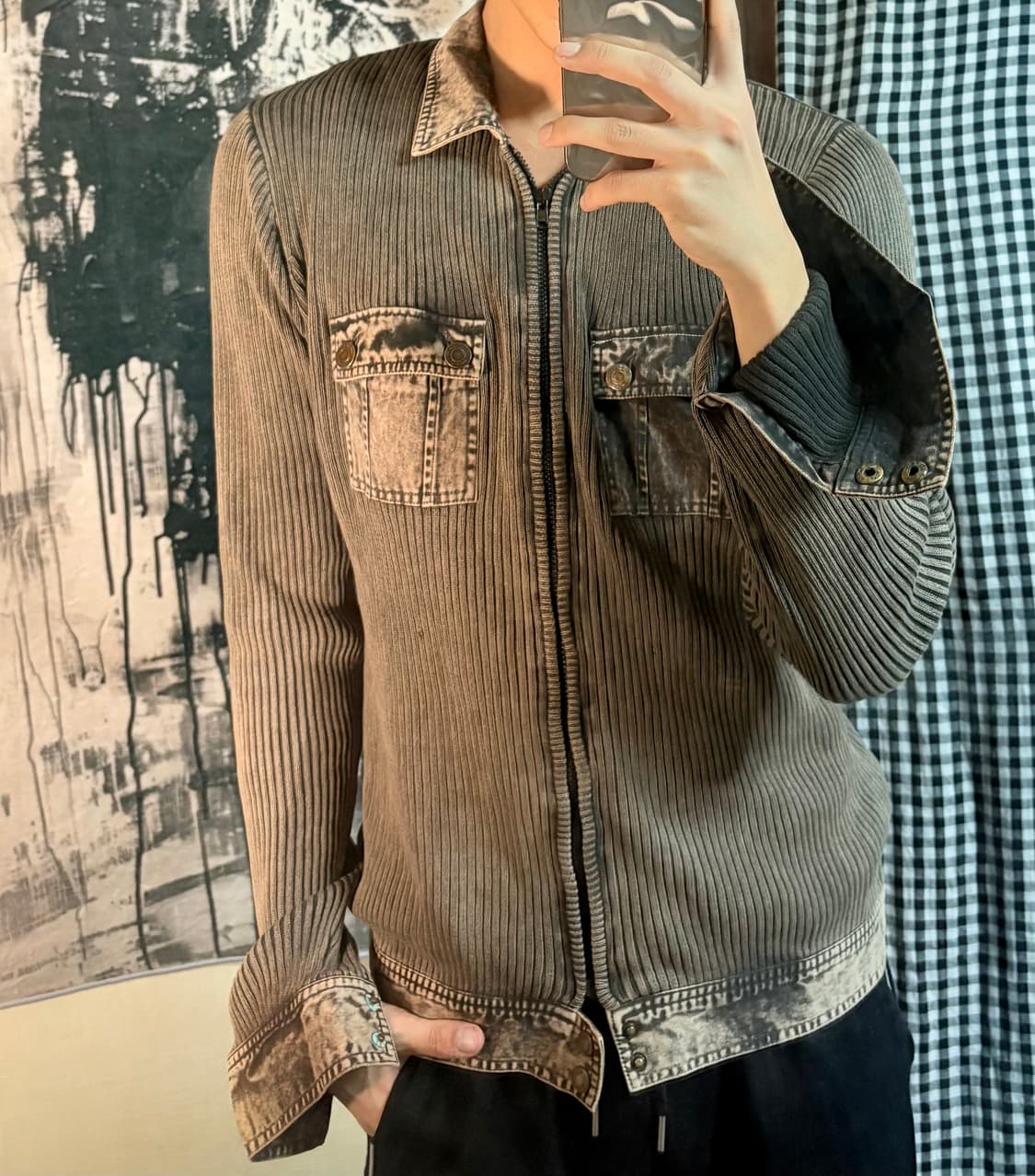 00’s Place plan zip-up jacket  상품이미지5