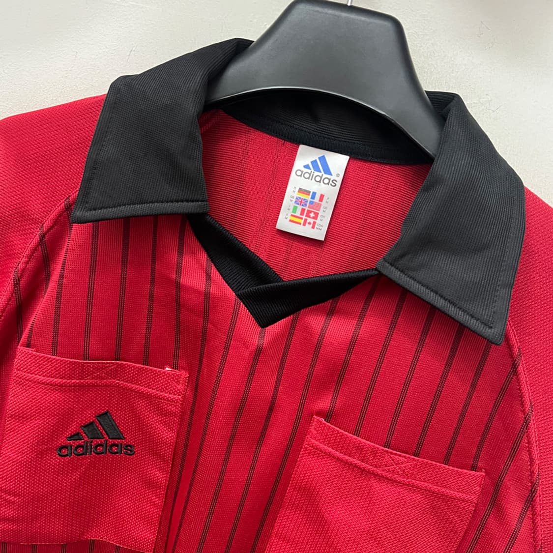 90s 아디다스 레프리 템플릿 반팔 해외 M 상품이미지3