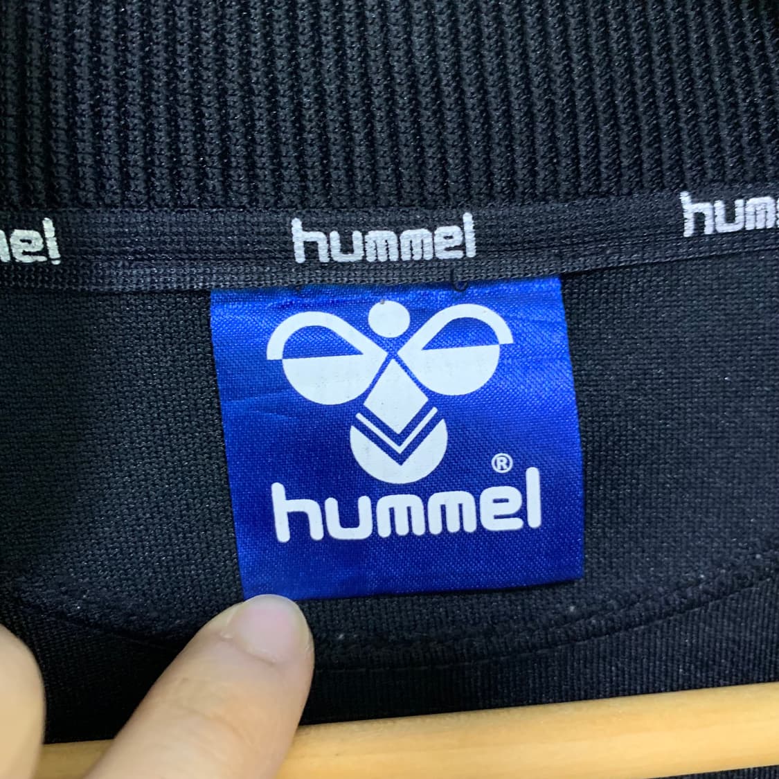 hummel 험멜 빈티지 트랙 자켓 져지 블랙 무채색 00s 고프코어 상품이미지4