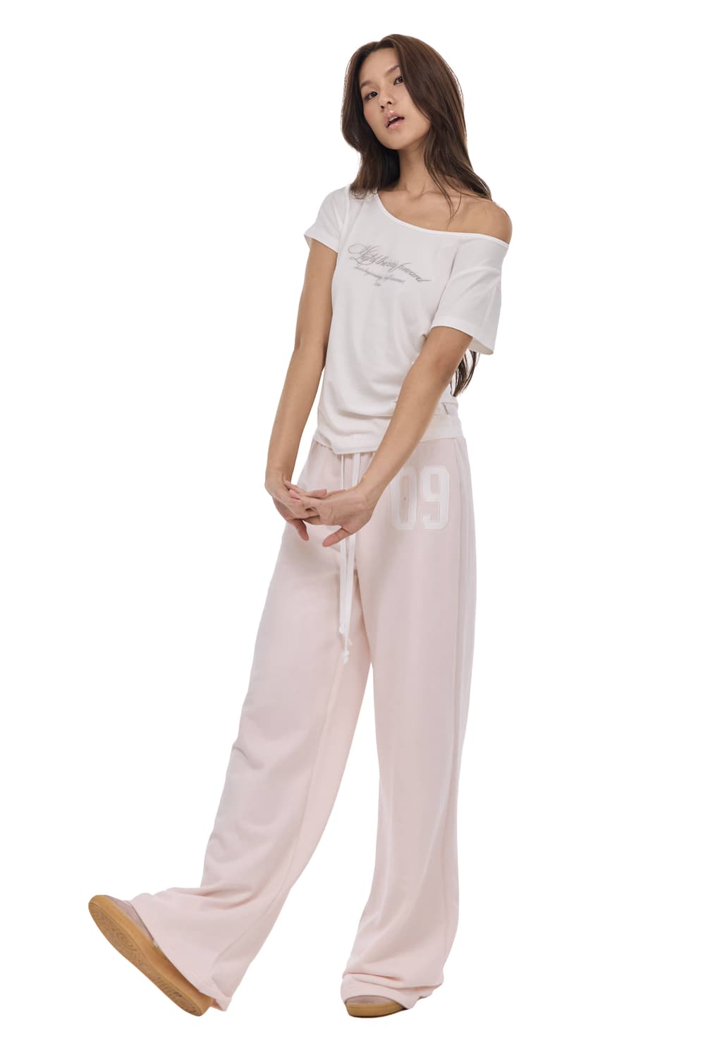 클리시어 레터 탑 화이트 상품이미지7