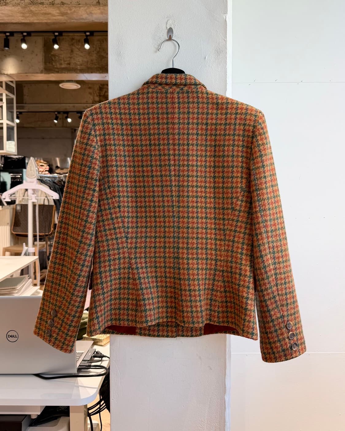 유나이티드 컬러 오브 베네통 멀티컬러 하운드투스 블레이저 자켓  상품이미지7
