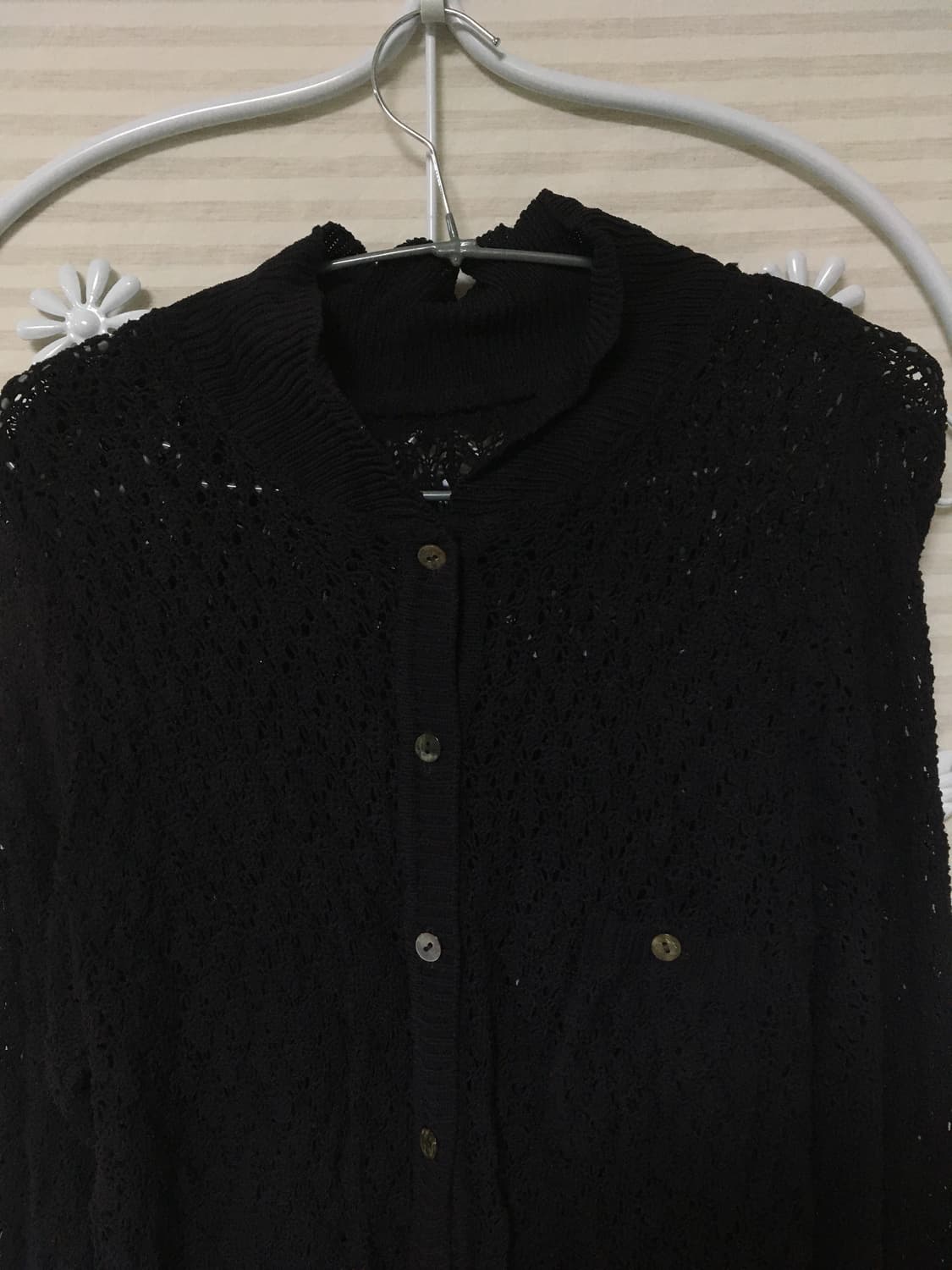 빈티지 퍼플 시스루 니트 가디건 y2k 스트릿 갸루 펑키 일본빈티지723 상품이미지4