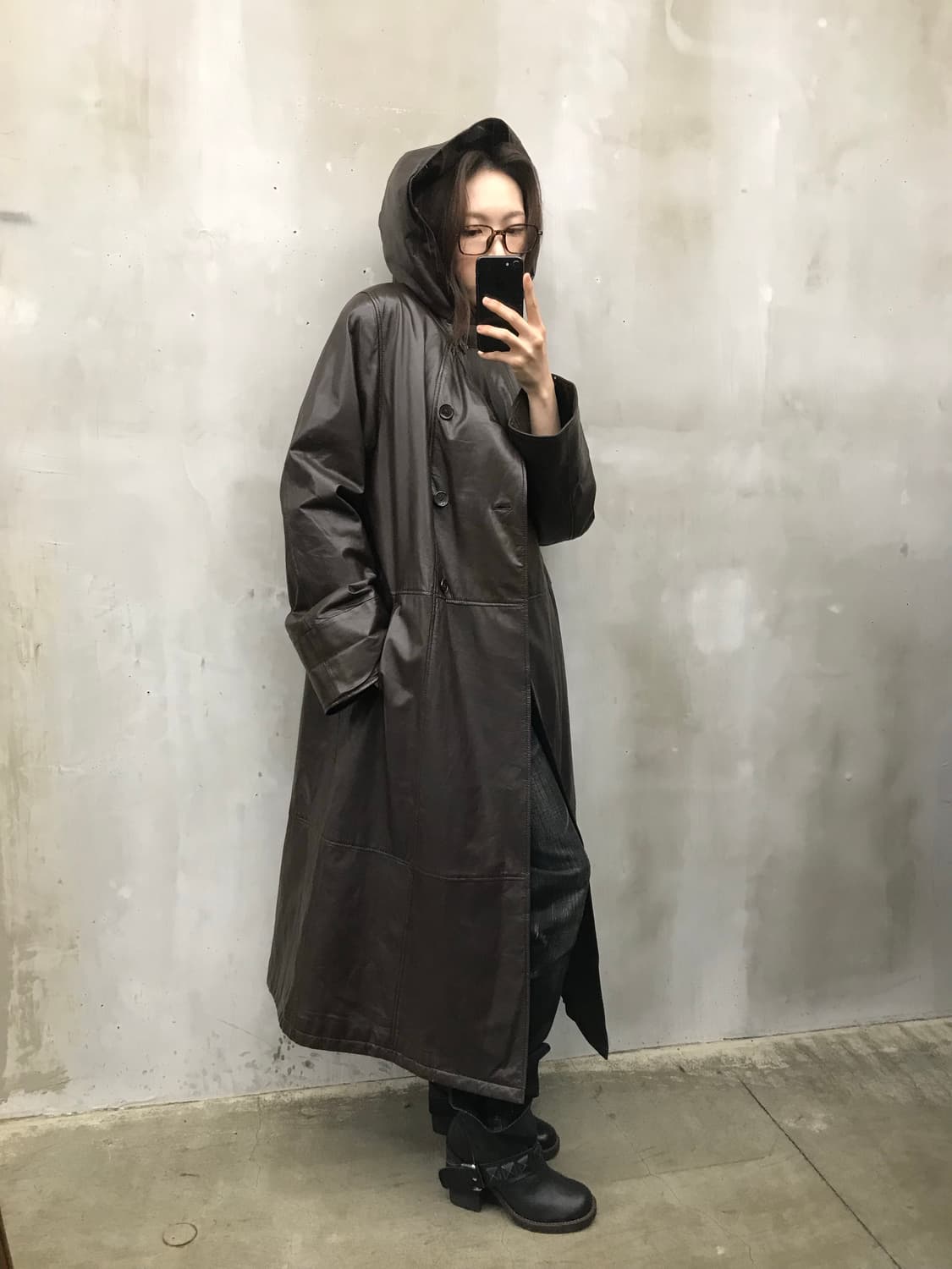 Real leader hood long coat 상품이미지1