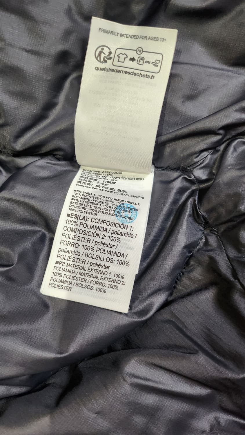 살로몬 컨투어 다운 자켓 블랙 (m)여성 상품이미지5